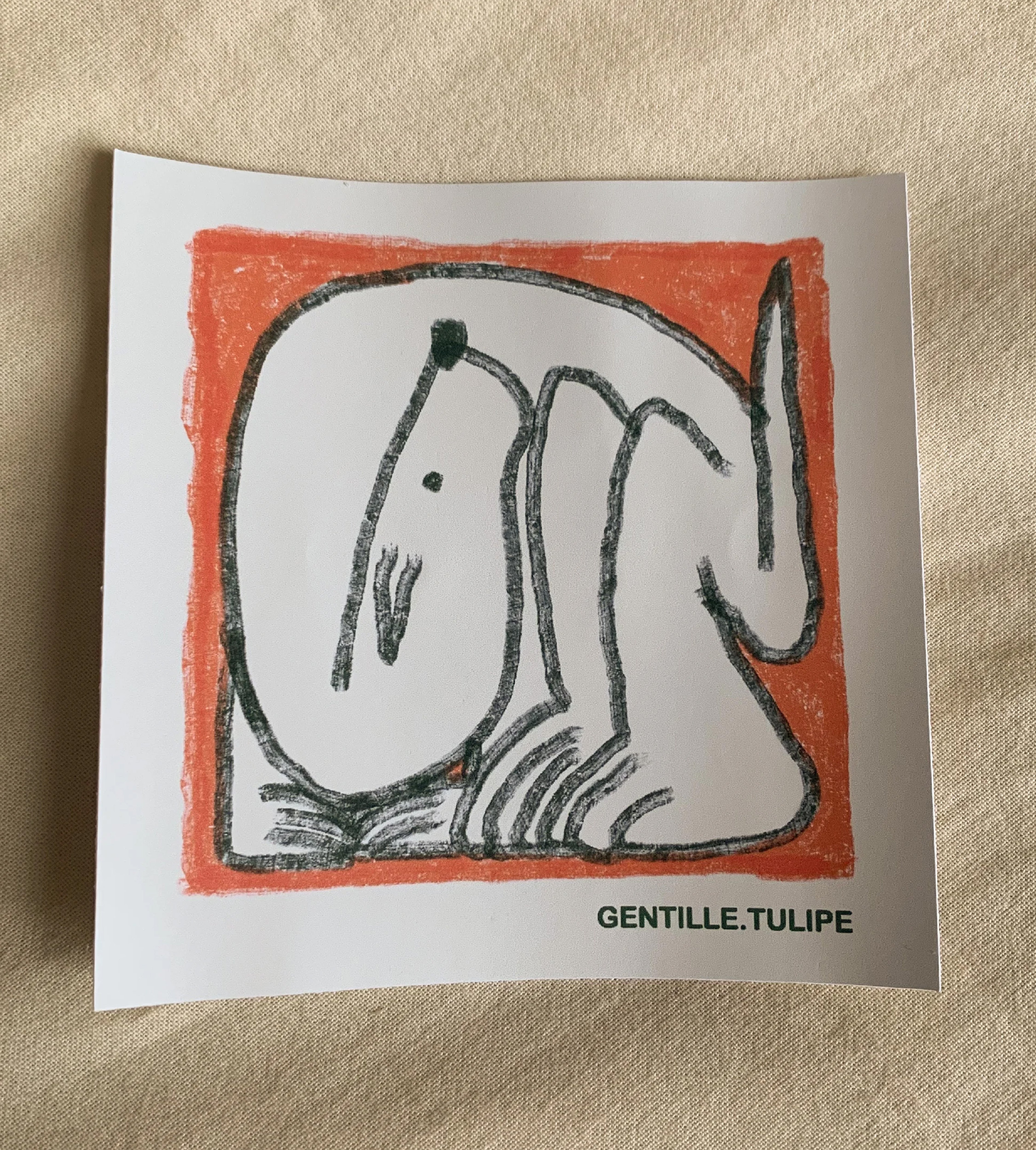 Collant/sticker | DONNE LA PATTE - Gentille Tulipe