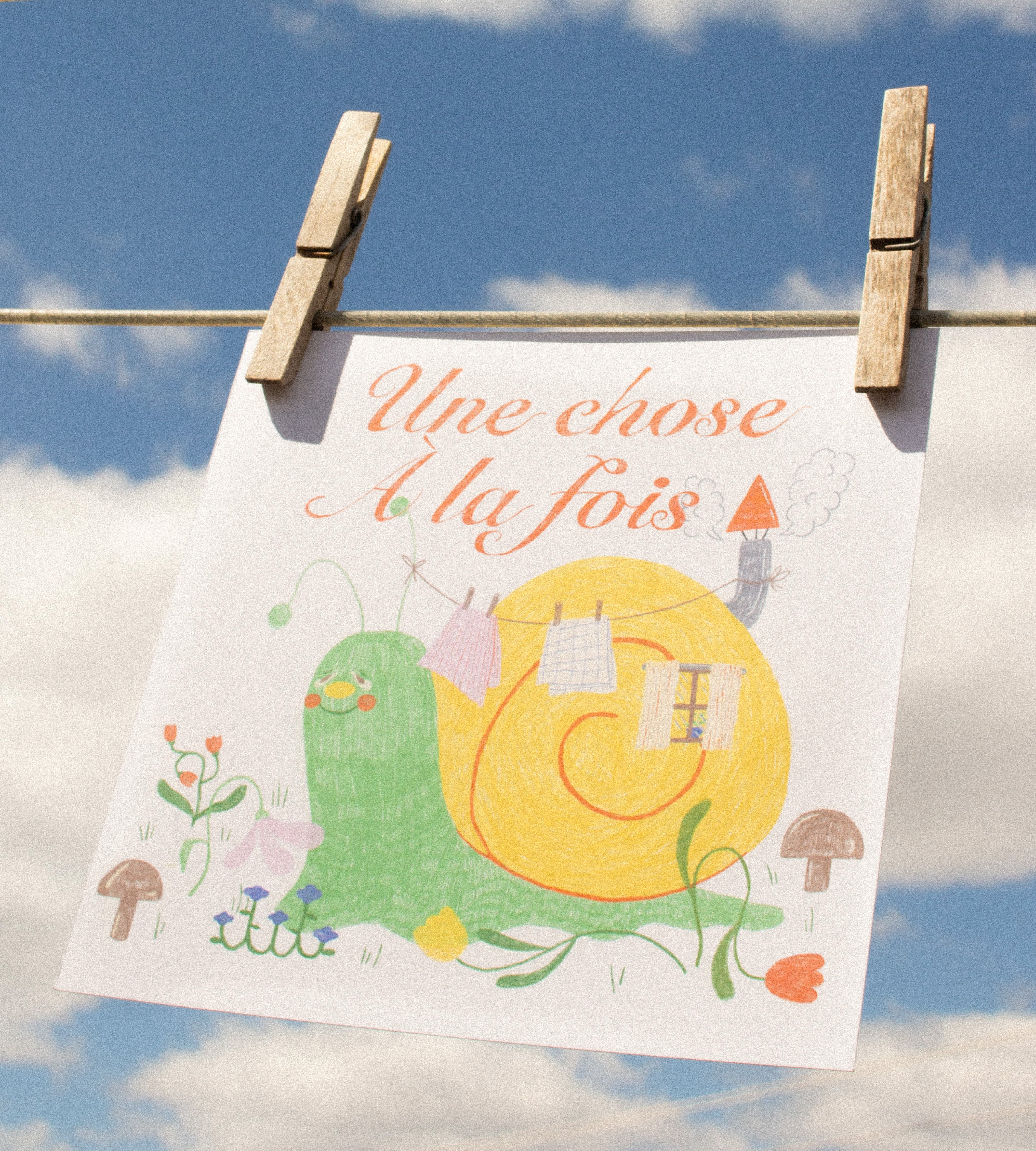 Affiche | UNE CHOSE À LA FOIS - Gentille Tulipe