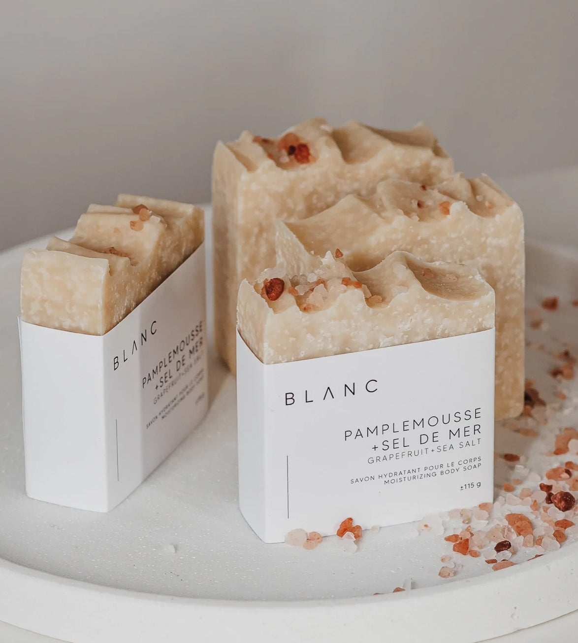 Savon | BLANC - PAMPLEMOUSSE + SEL DE MER