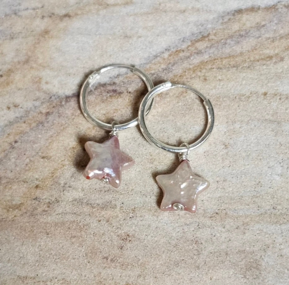 Boucle d’oreille perle étoile