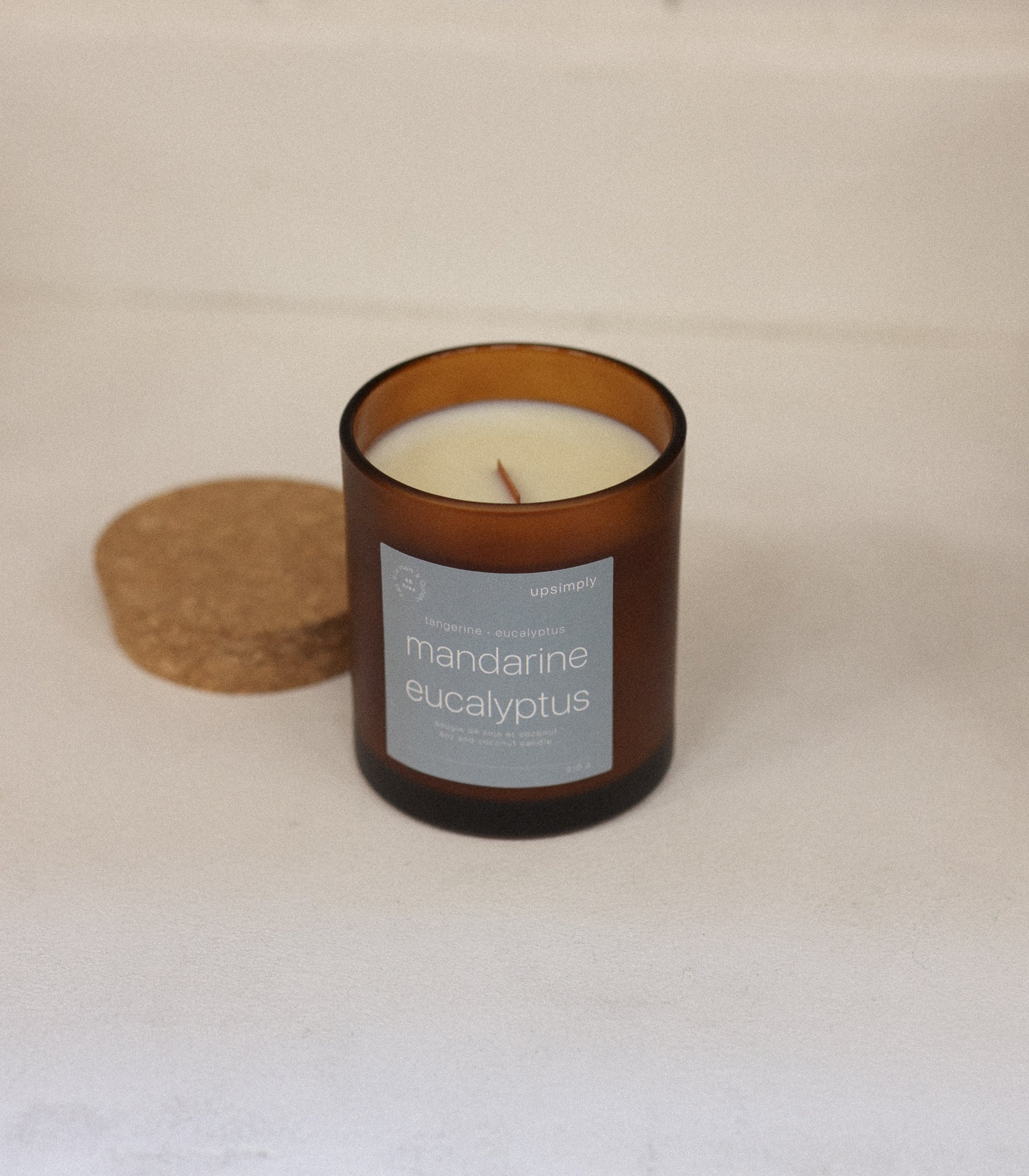 Bougie de soja | Mandarine & Eucalyptus - UPSIMPLY