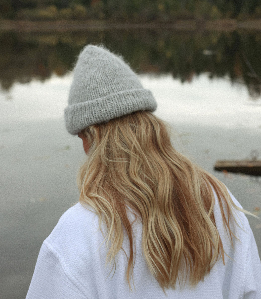 Tuque ALPAGA Fluffy | HEATHER GREY - Raphi Tricote x Othersea