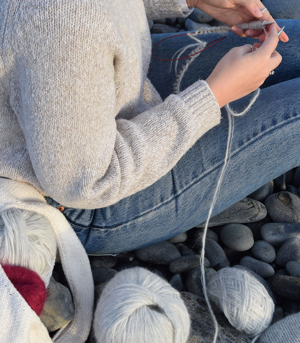 Tuque ALPAGA Fluffy | HEATHER GREY - Raphi Tricote x Othersea