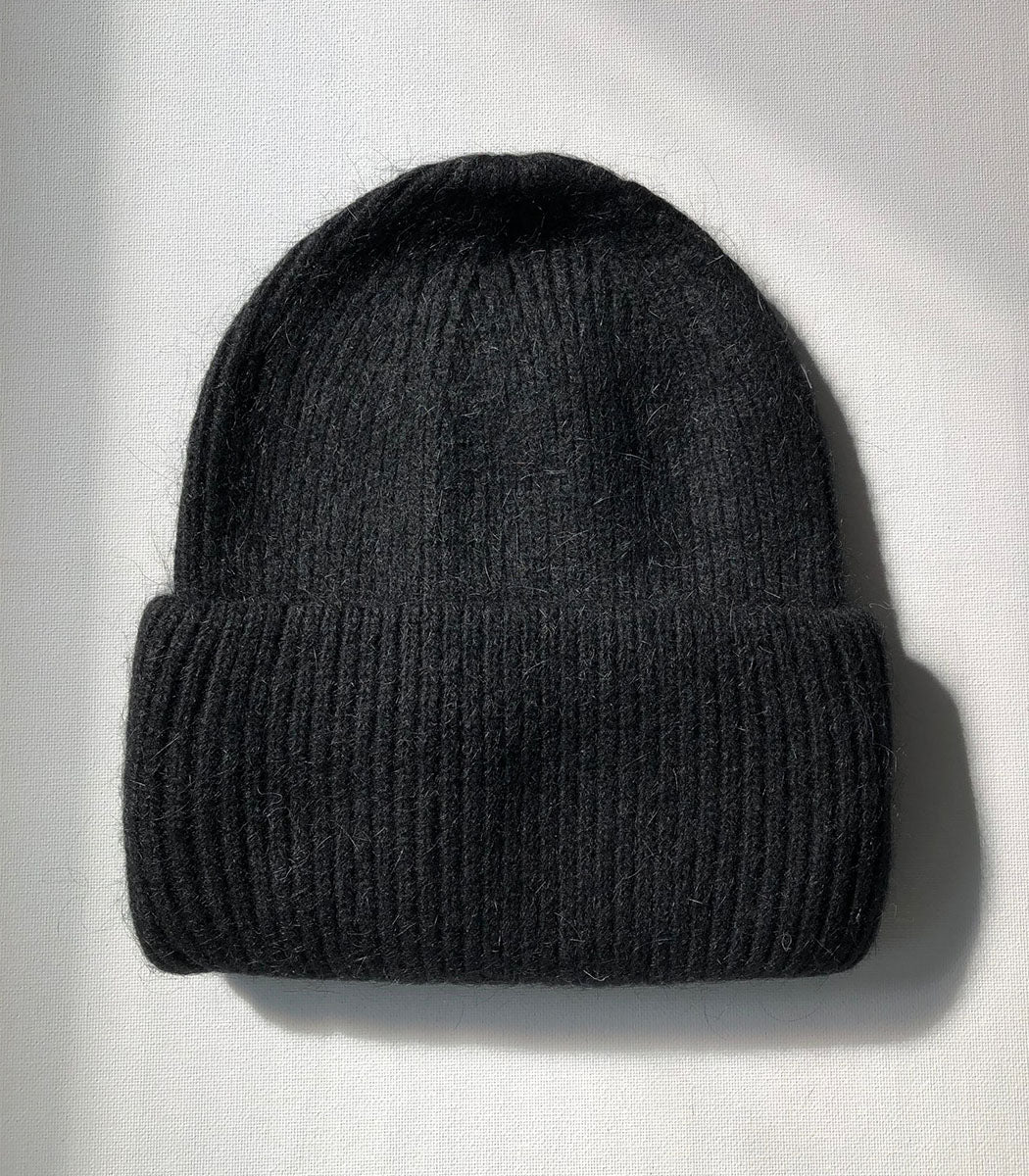 Tuque Laine Angora - Black