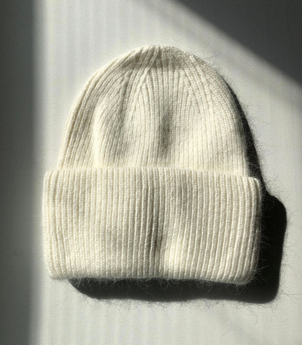 Tuque Laine Angora - White