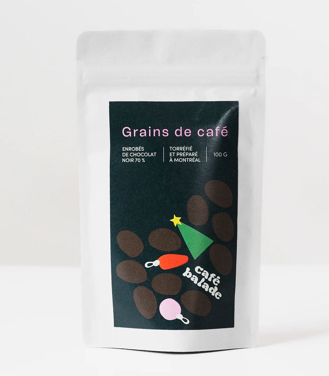 Grains de café au chocolat