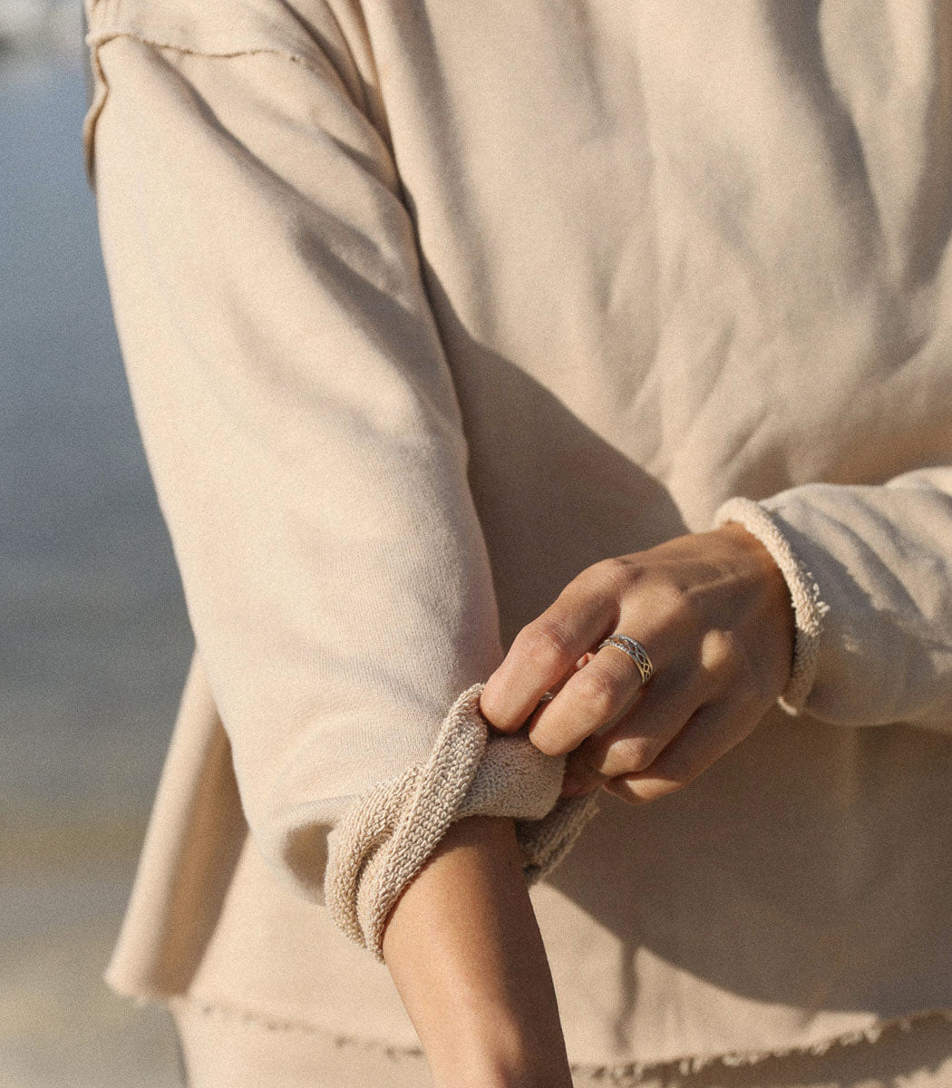 Crewneck en French Terry | MARBELLA - SAND