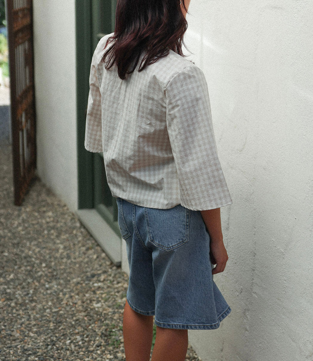Wrap blouse | HUG - GAUFFRE