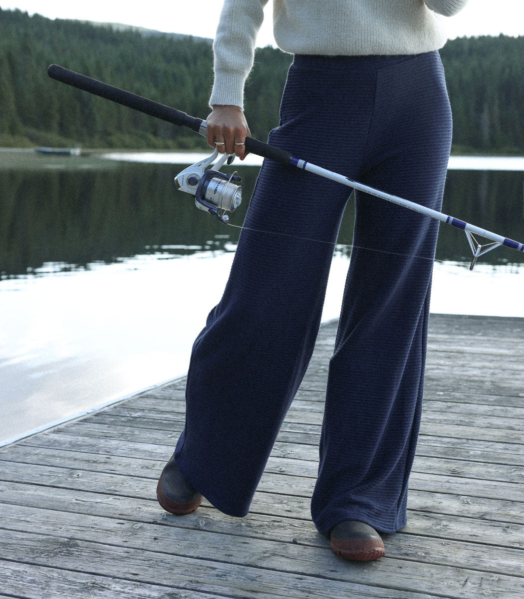 Pantalon ample texturé | FLOWY - RIPPLES