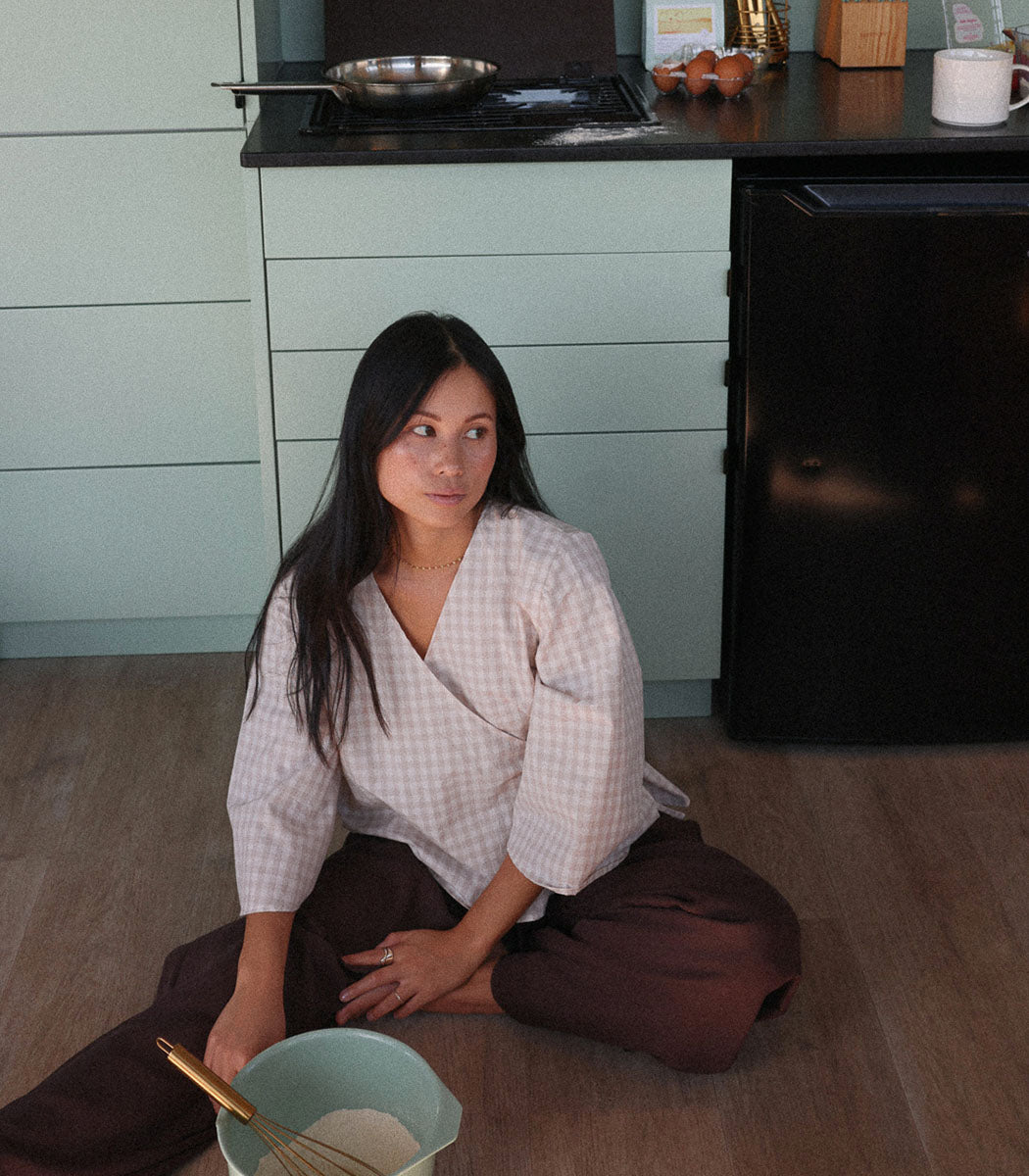 Wrap blouse | HUG - GAUFFRE