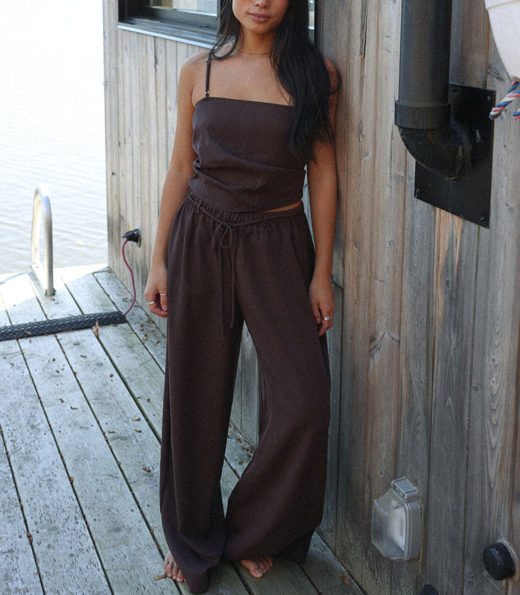 Pantalon ample | MUDDLER - CACAO