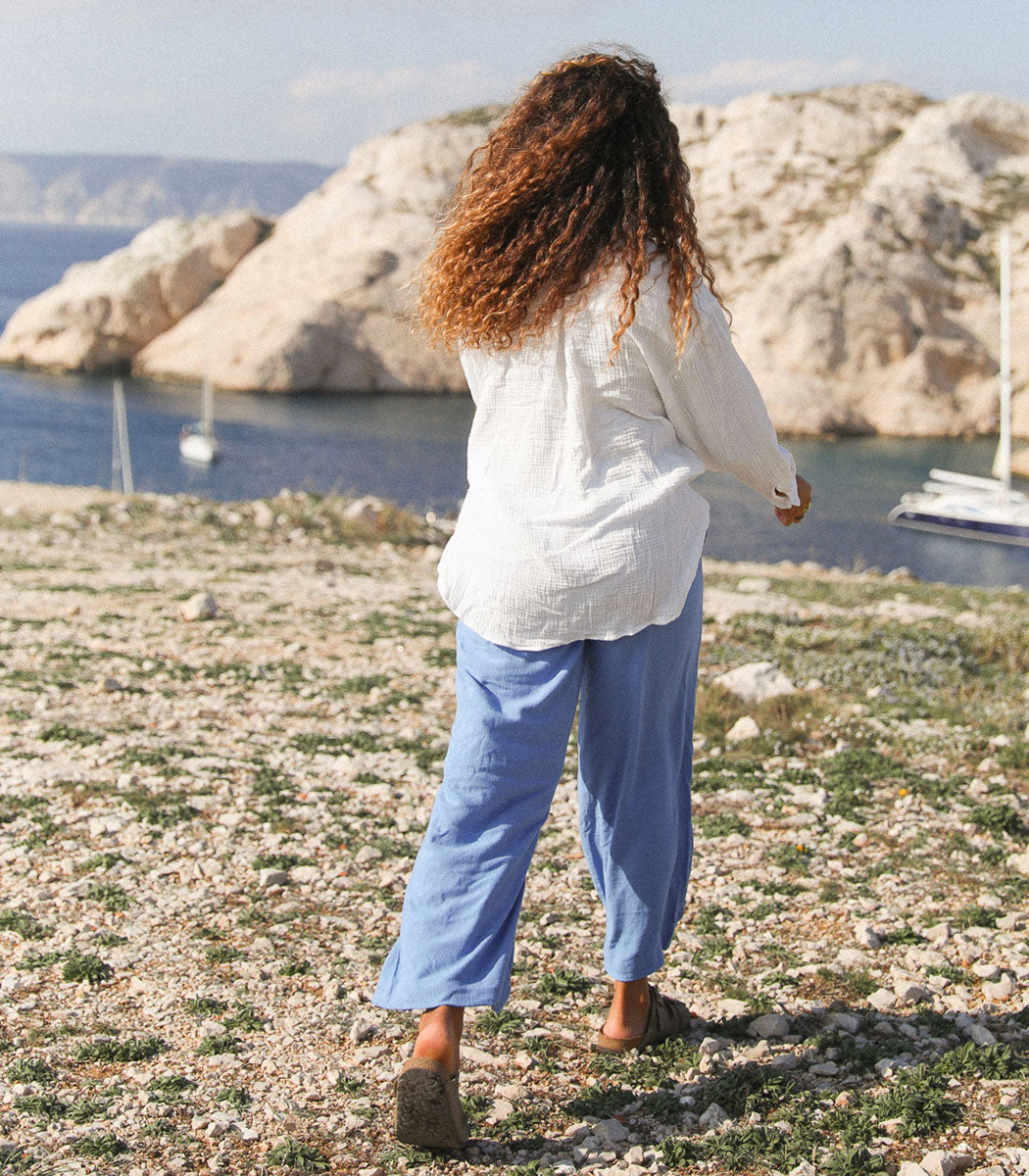 Linen pants | ANGELI - INFINITE BLUE