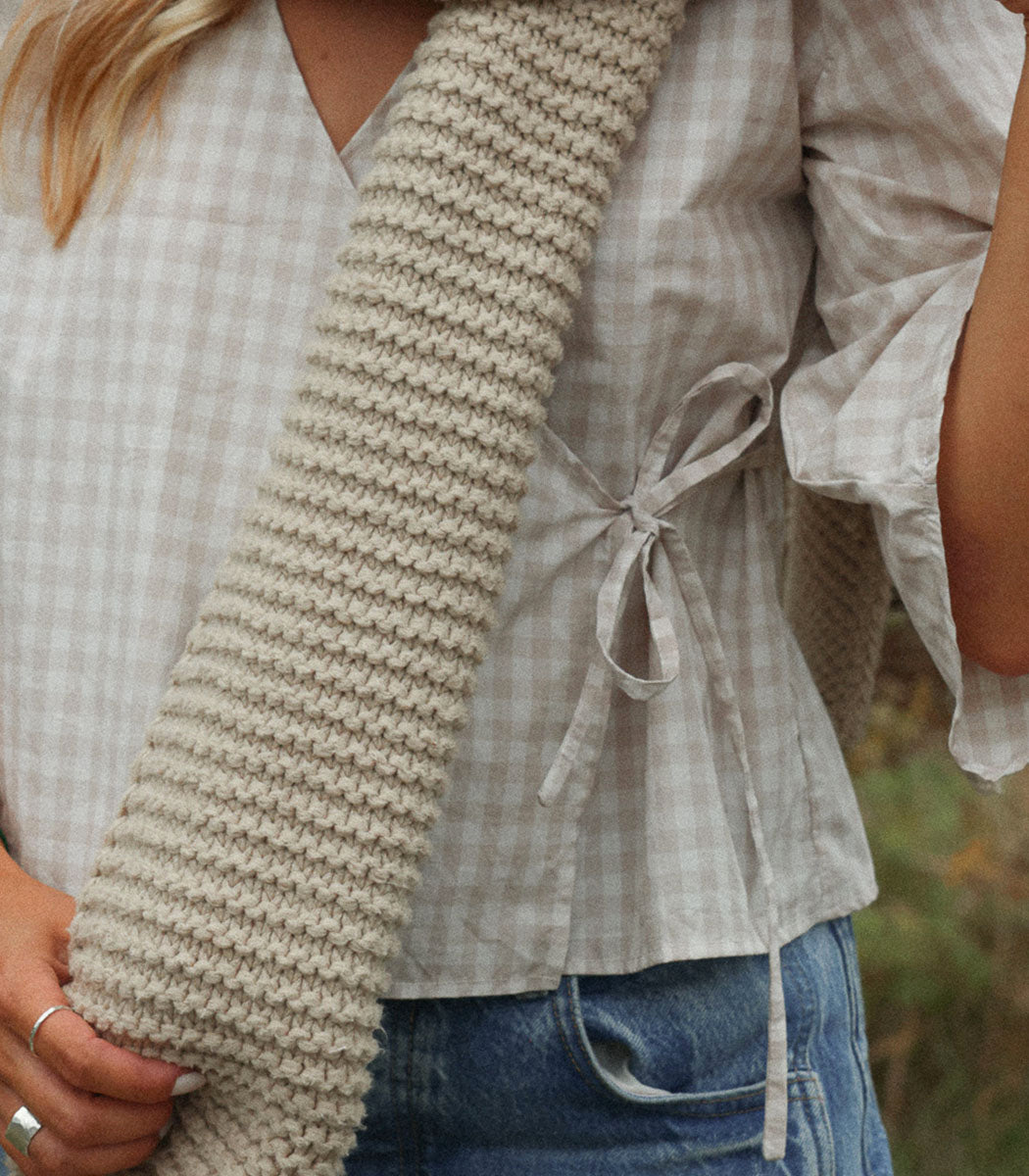 Wrap blouse | HUG - GAUFFRE