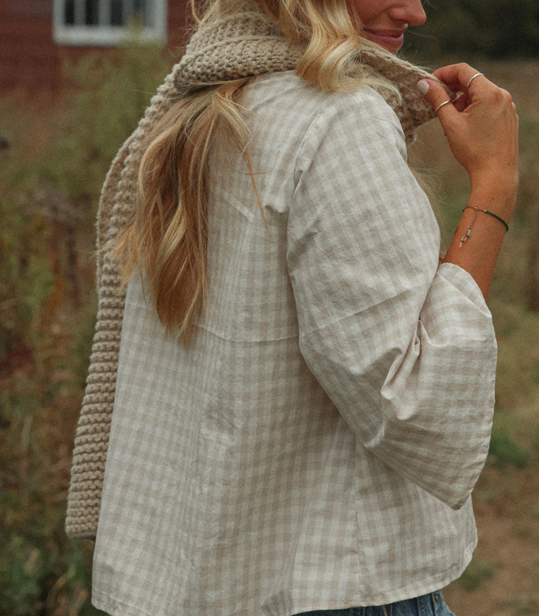 Wrap blouse | HUG - GAUFFRE