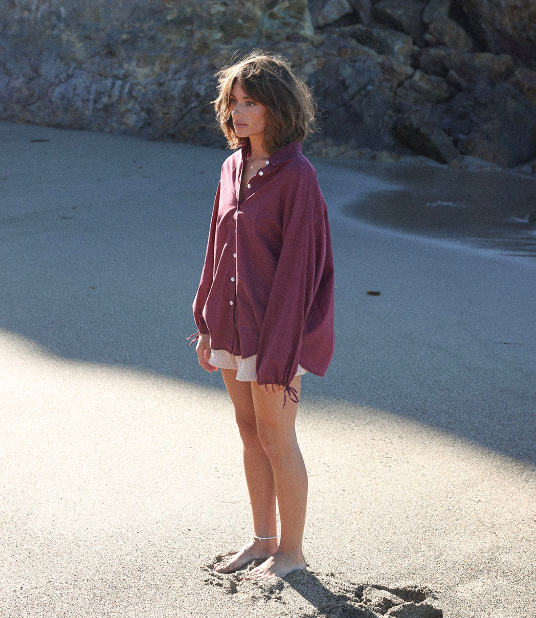 Chemise ample en coton | NAZARÉ - VINO