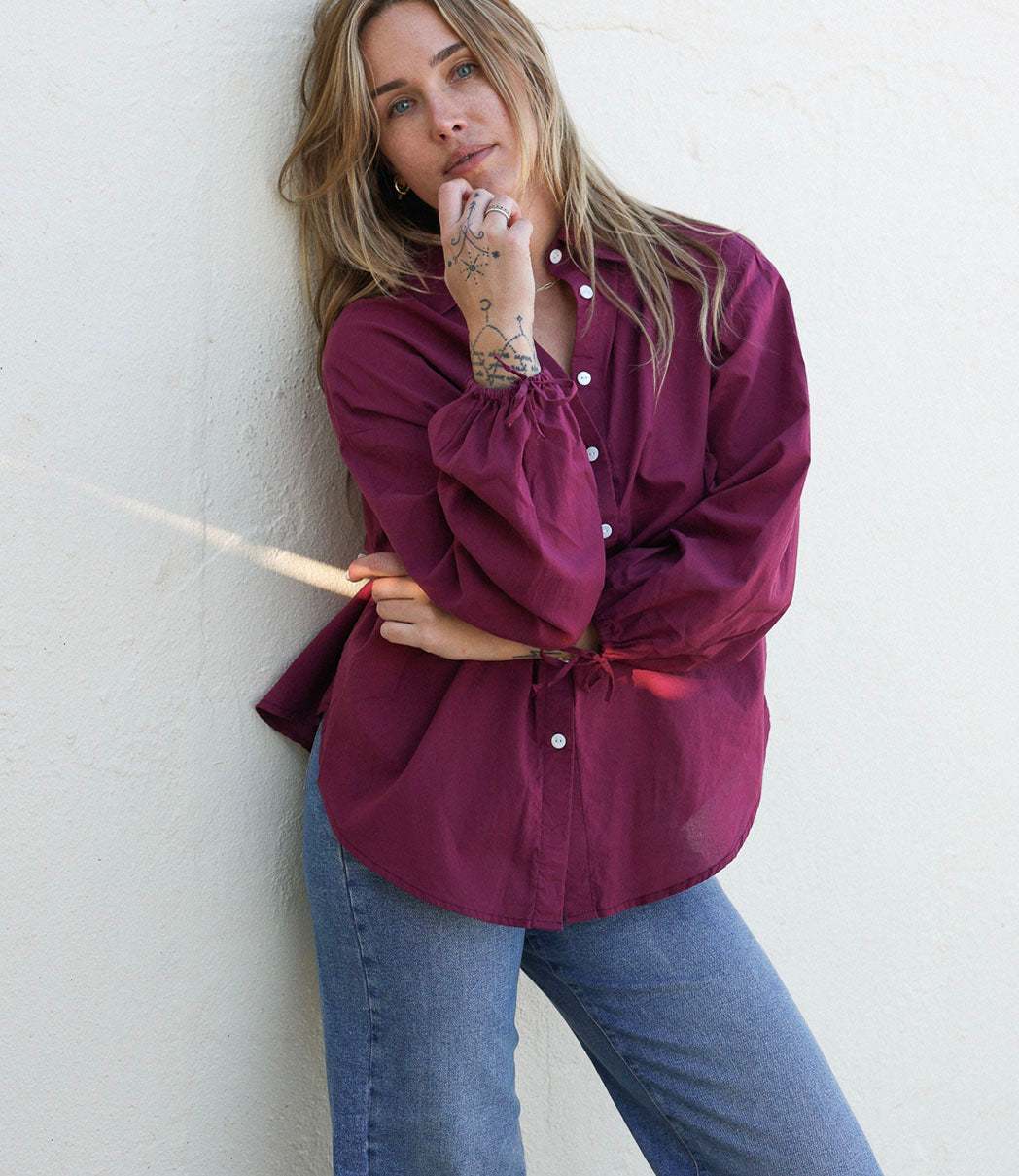 Chemise ample en coton | NAZARÉ - VINO