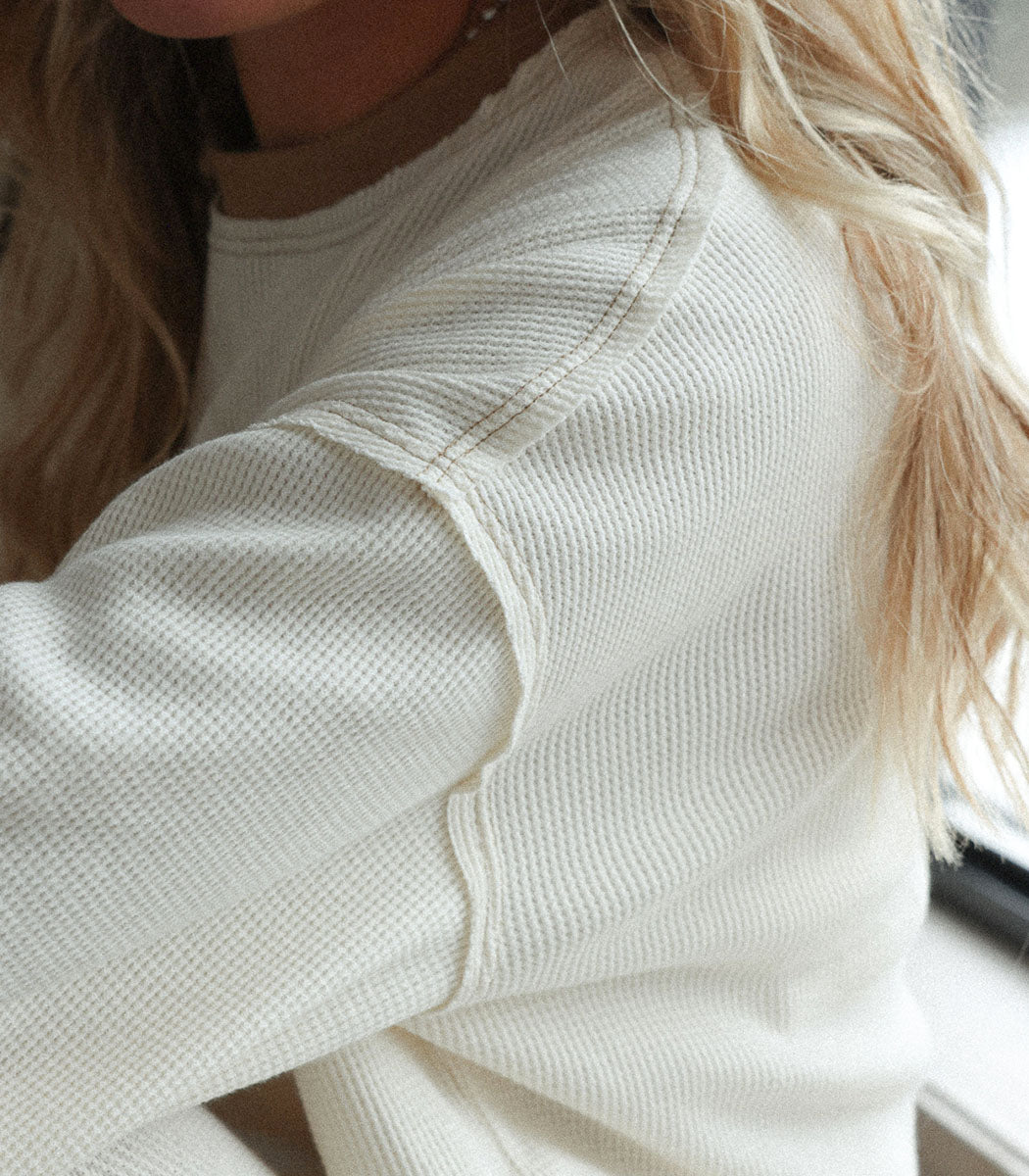 Chandail tricot manches longues | MICHIGAN - OATMILK