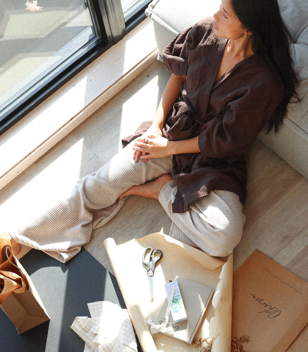 Loose ribbed pants | FLOWY - SARDA