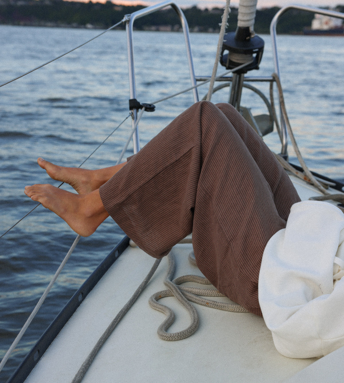 Pantalon en lin et coton | ANGELI - SAVANE