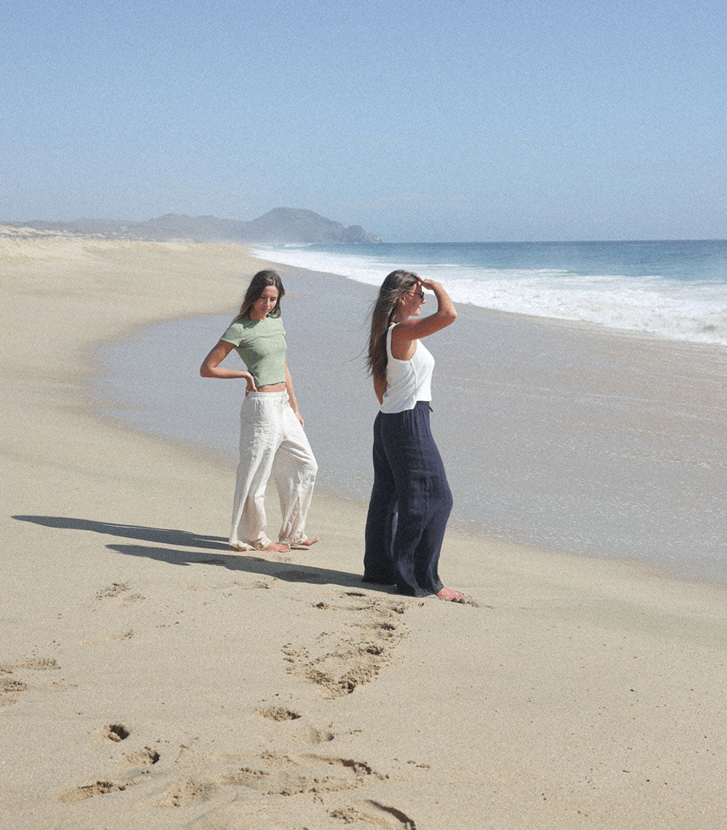 Pantalon en lin | MALENDURE - BLÉ