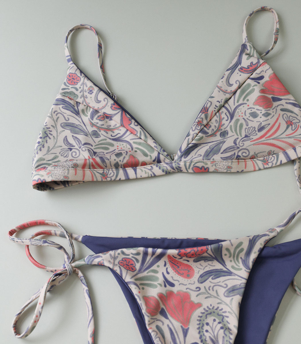 Triangle bikini top | SOACKER - COASTAL PAISLEY (ECO)