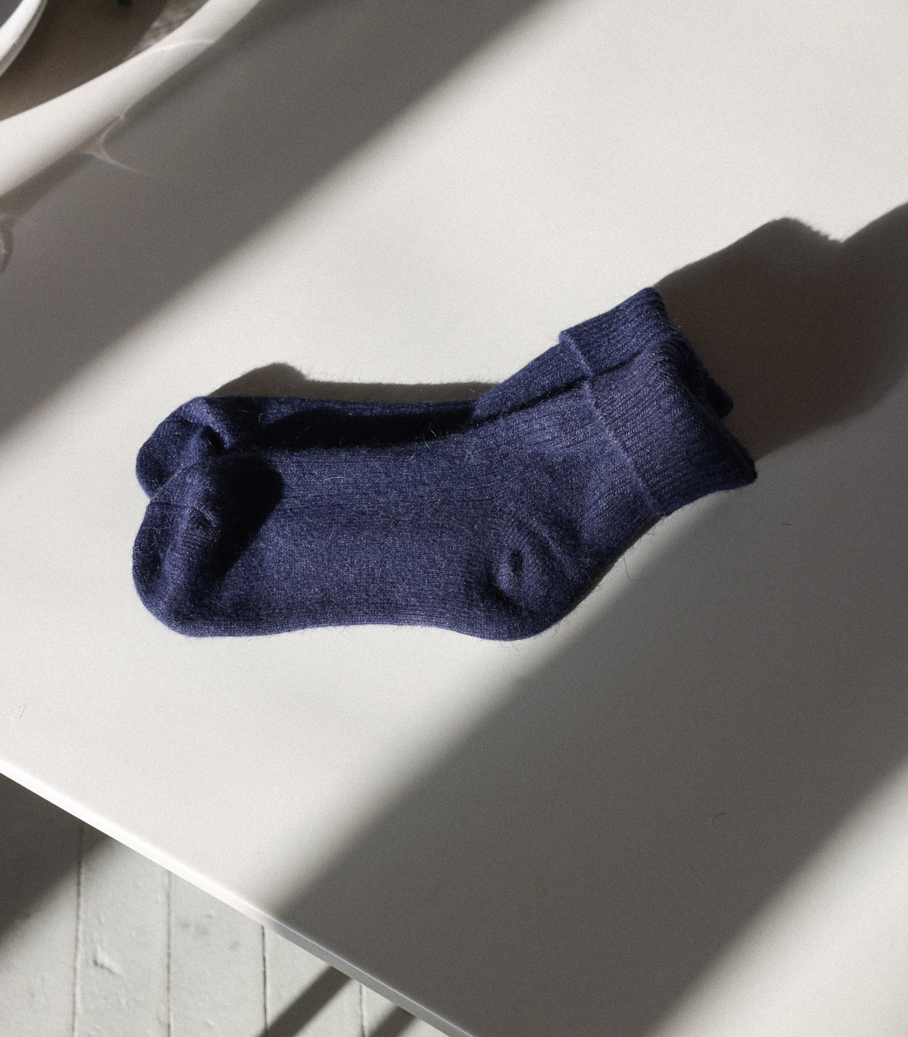Chaussette | LAINE ANGORA - MARINE