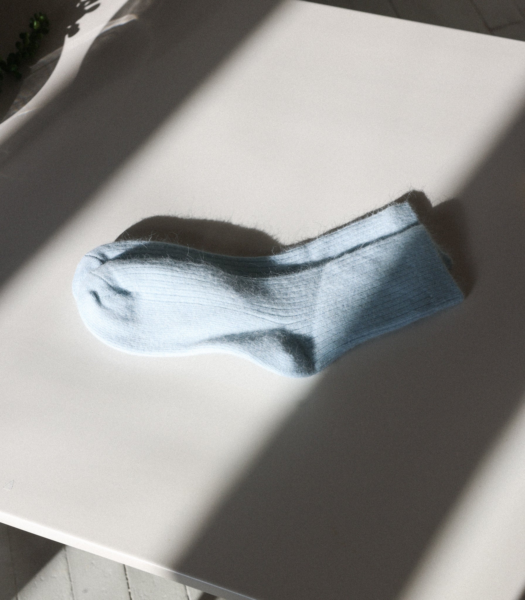 Chaussette | LAINE ANGORA - POUDRE