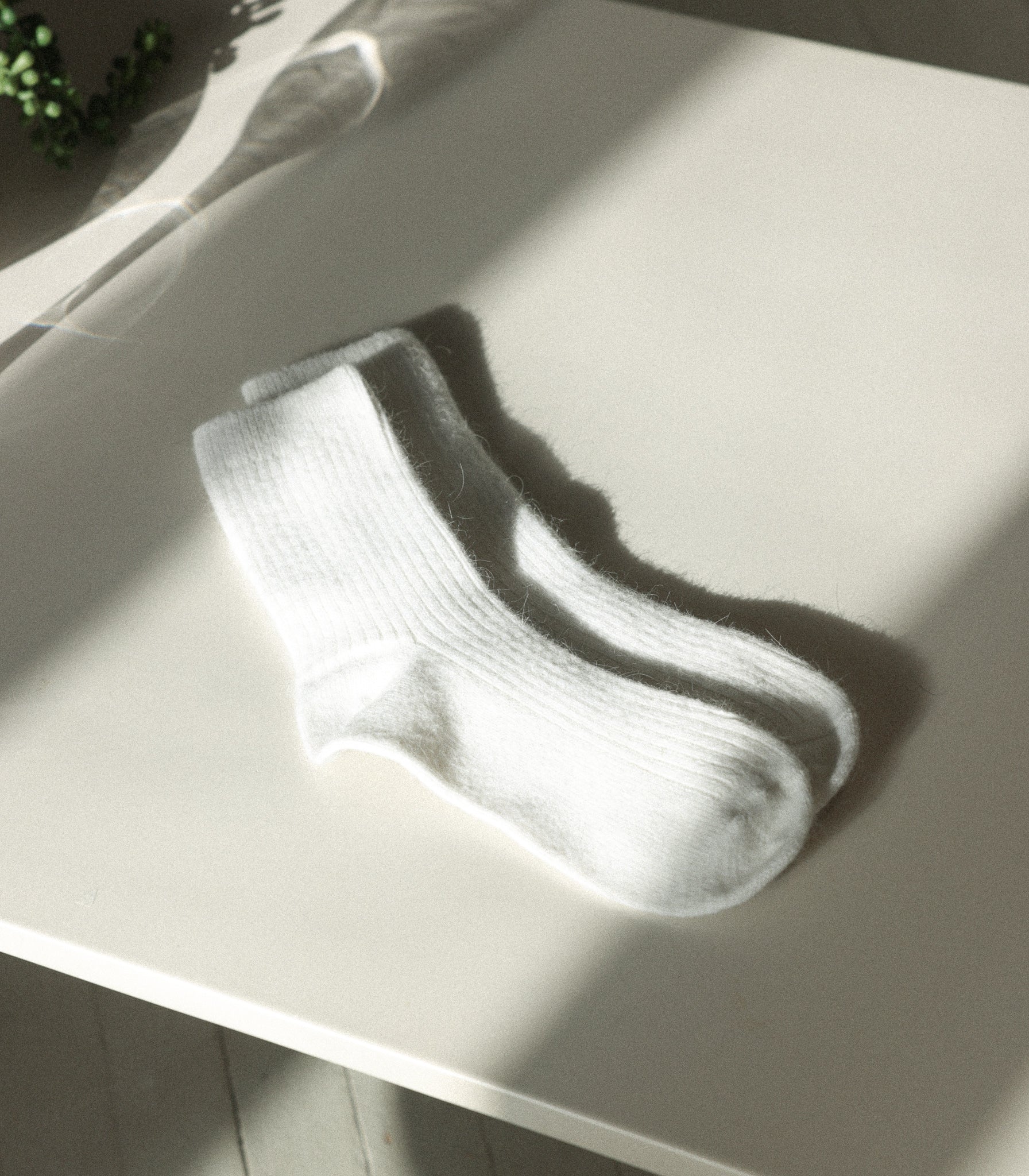 Chaussette | LAINE ANGORA - COQUILLAGE