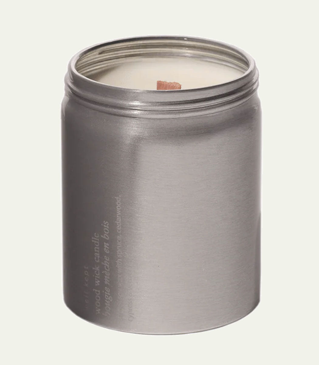 Bougie mèche en bois | Stray - WELL KEPT