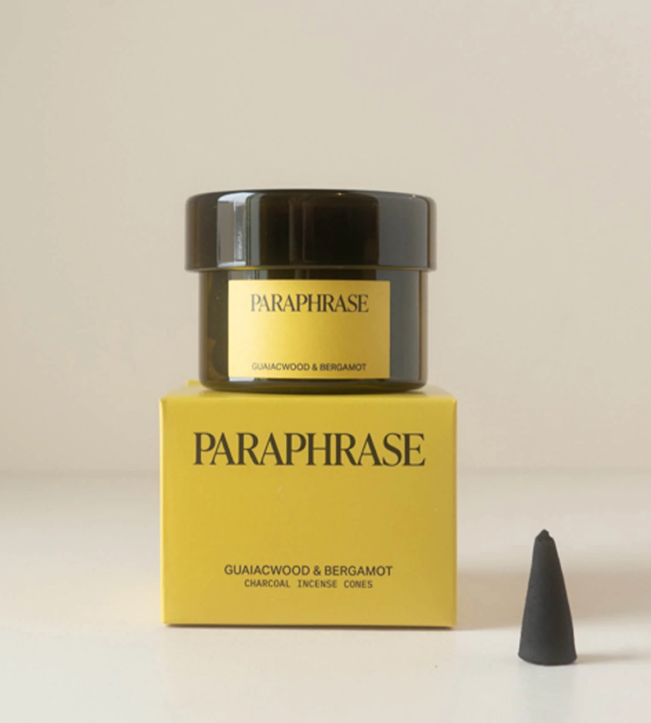 Cônes d'encens «Guaiacwood & bergamot» par Paraphrase