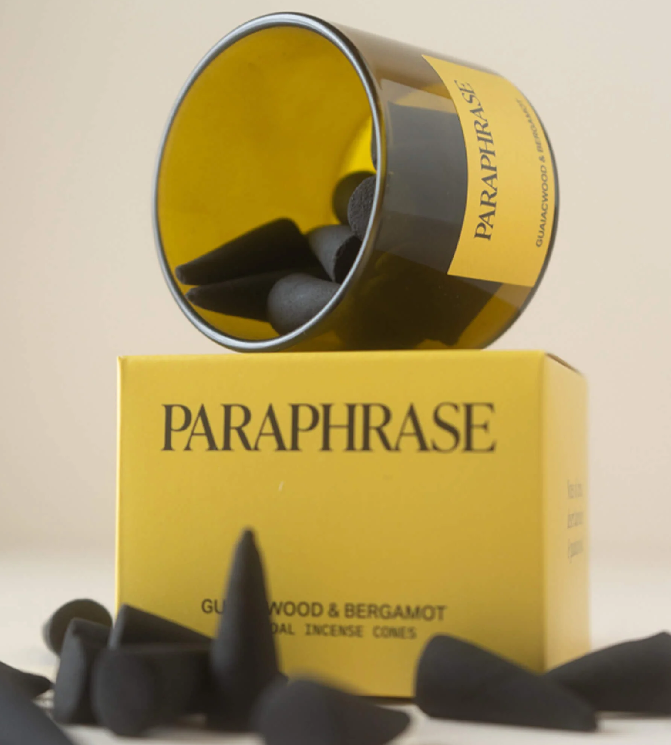 Cônes d'encens «Guaiacwood & bergamot» par Paraphrase