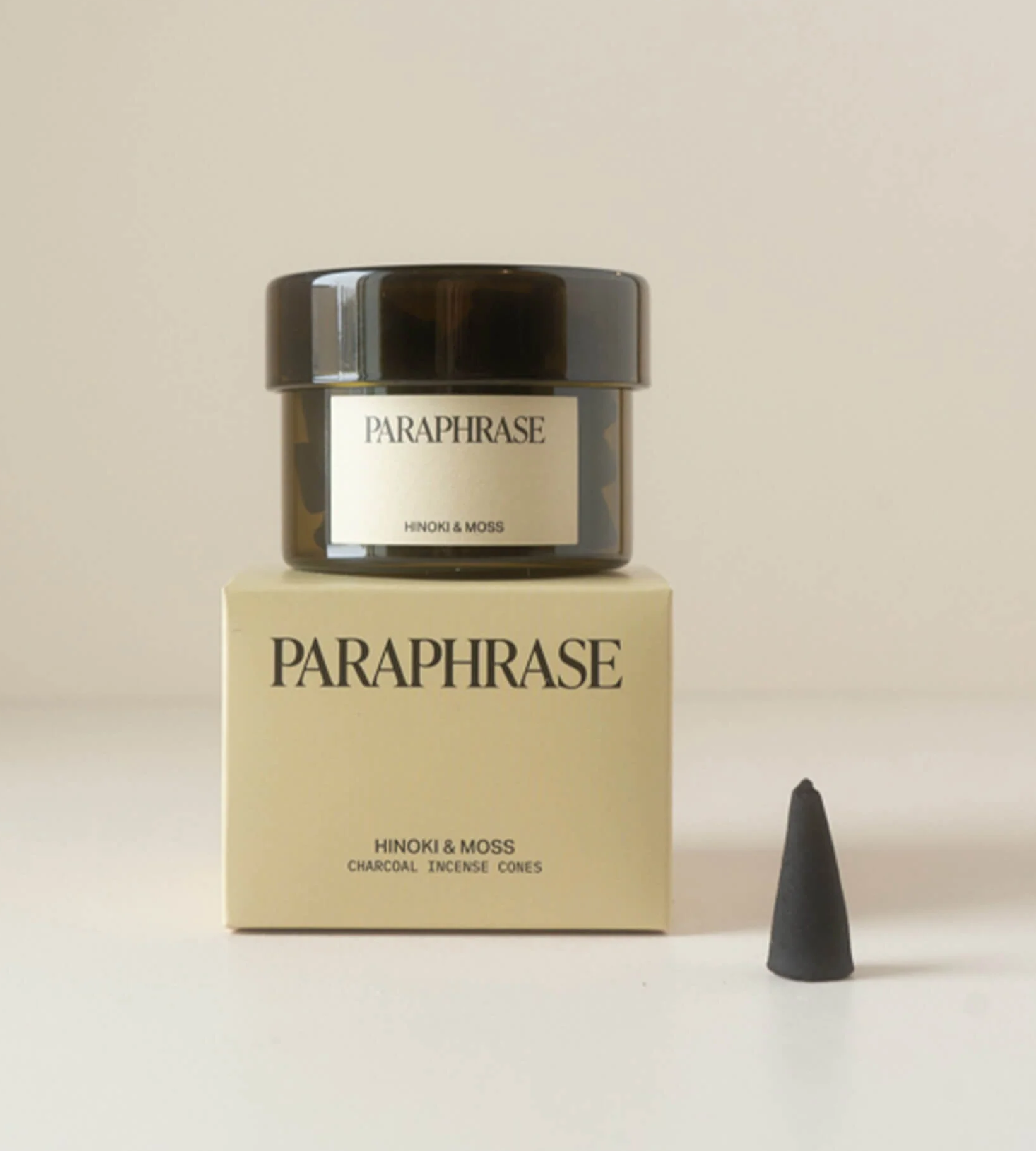 Cônes d'encens «Hinoki & moss» par Paraphrase