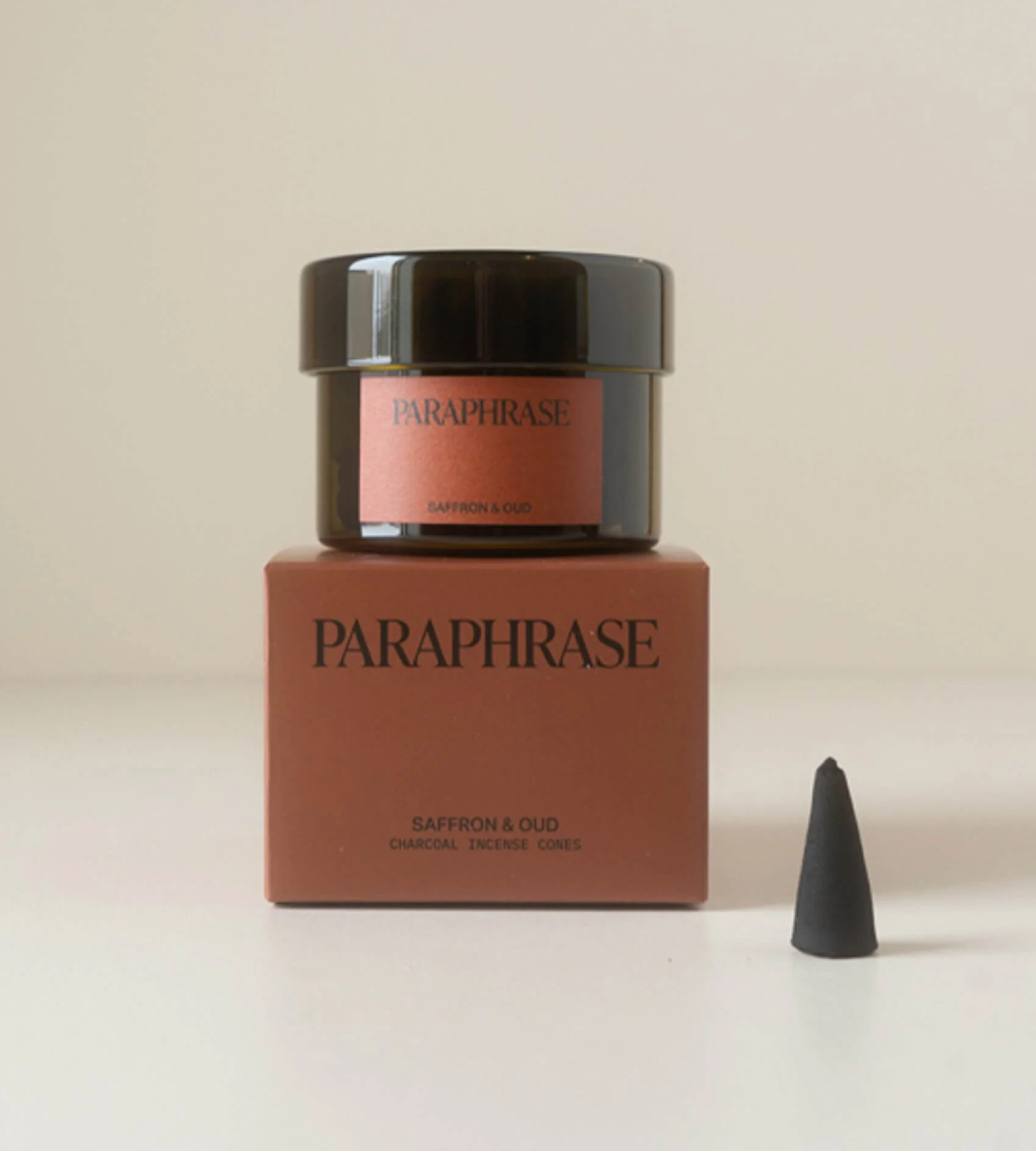 Cônes d'encens «Saffron & oud» par Paraphrase