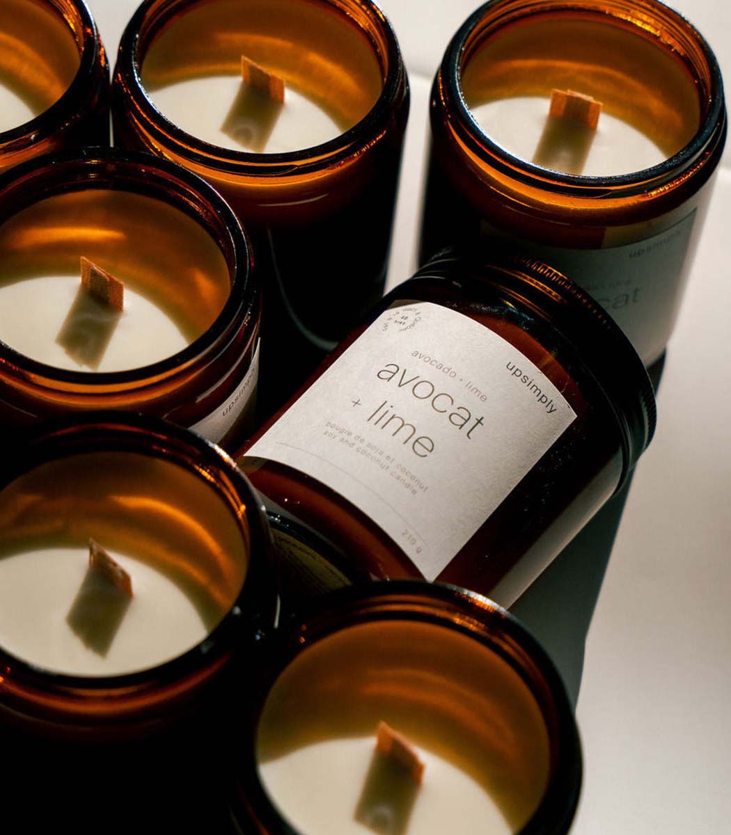 Bougie de soja | Avocat & Lime - UPSIMPLY