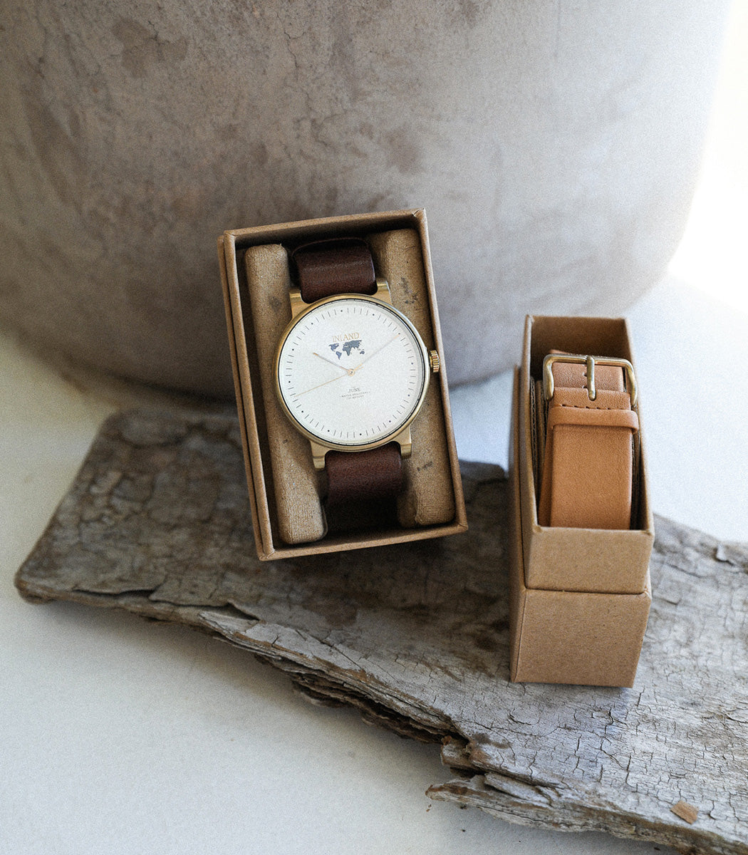 Montre « THE JUNE » - Or Antique / Crème