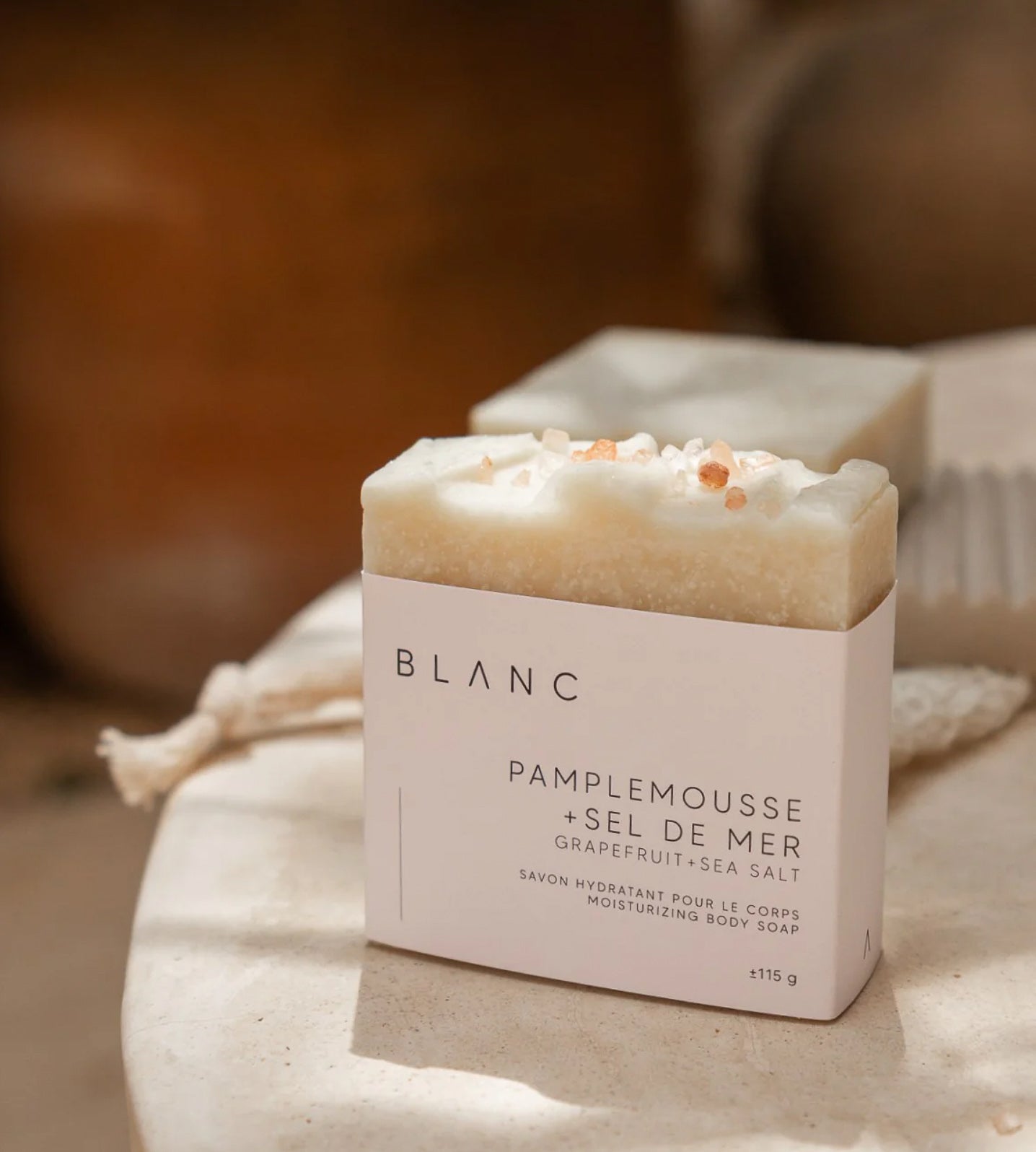 Savon | BLANC - PAMPLEMOUSSE + SEL DE MER