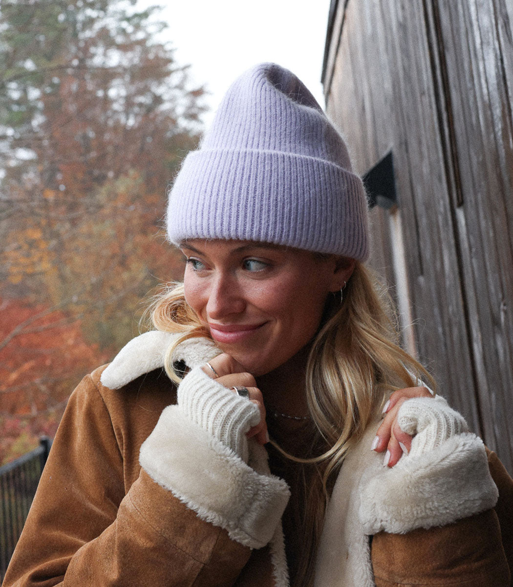 Tuque Laine Angora - Lila