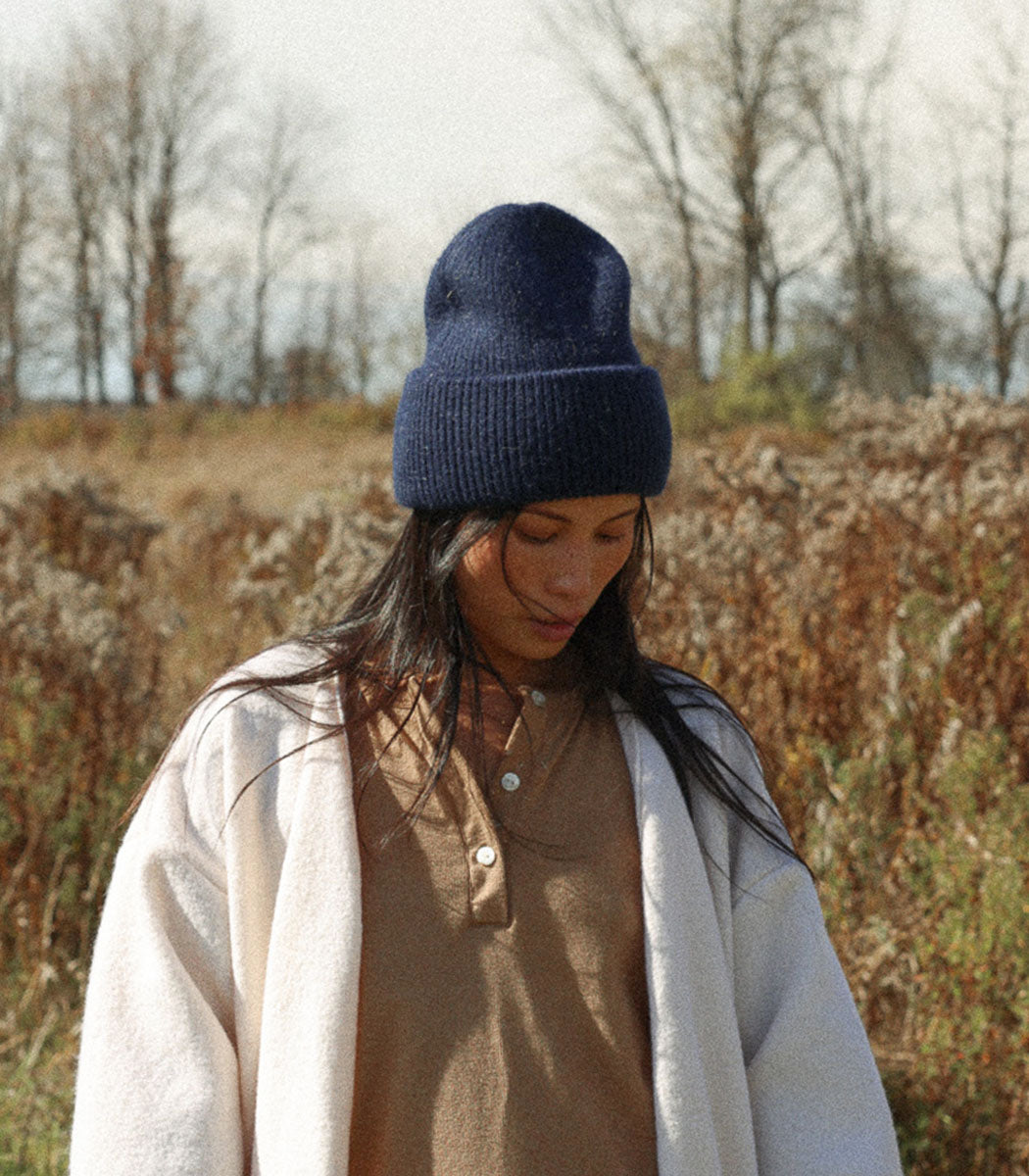 Tuque Laine Angora - Navy