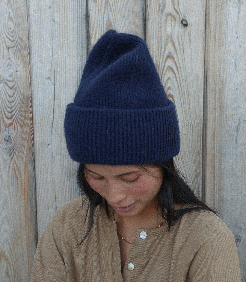 Tuque Laine Angora - Navy