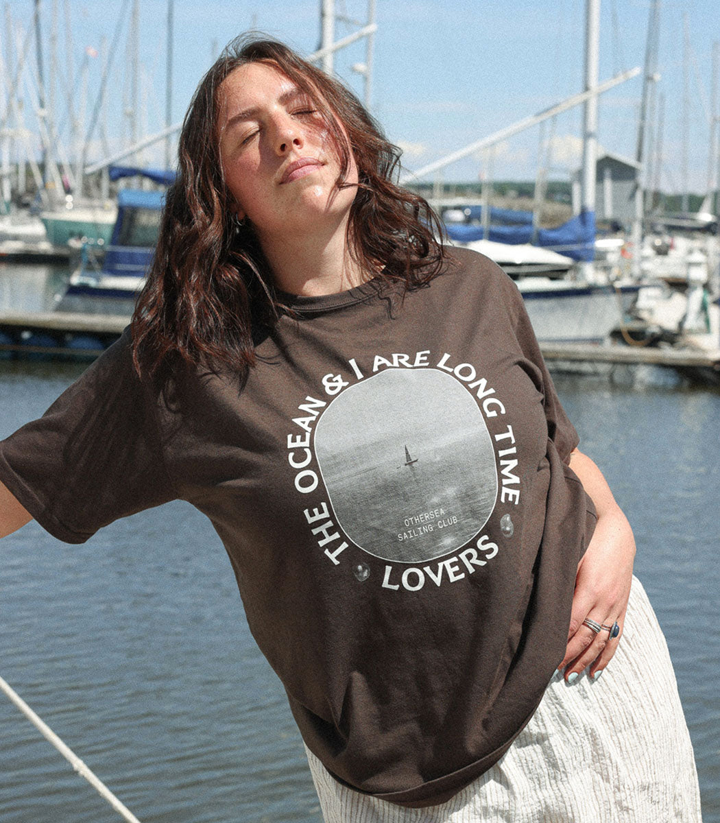 Tshirt imprimé | «LONG TIME LOVERS» - BRUN
