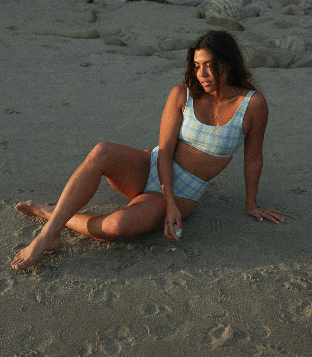 Haut de bikini sportif réversible | GAÏA - EVERGREEN