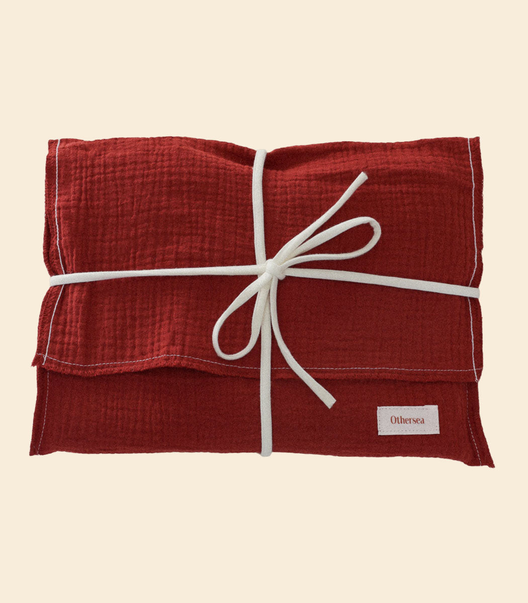 Emballage de cadeau réutilisable | Chute de tissu - Cherry