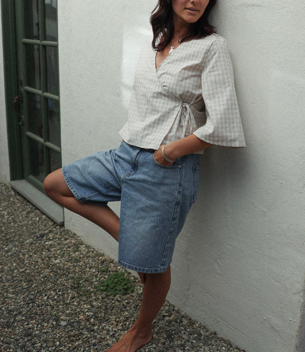 Wrap blouse | HUG - GAUFFRE