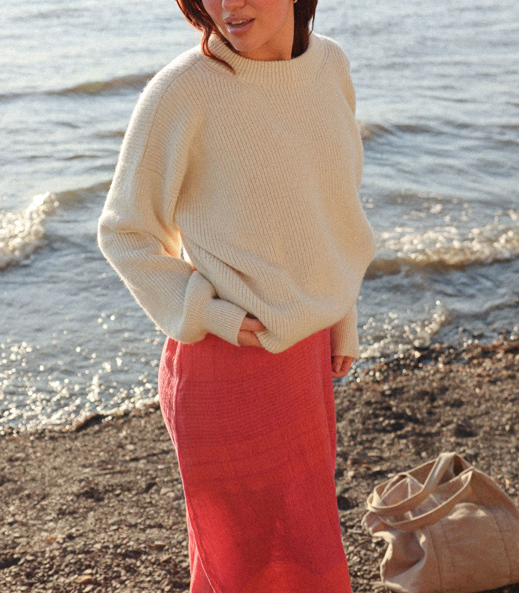 Chandail tricot | BELACARO - BEIGE