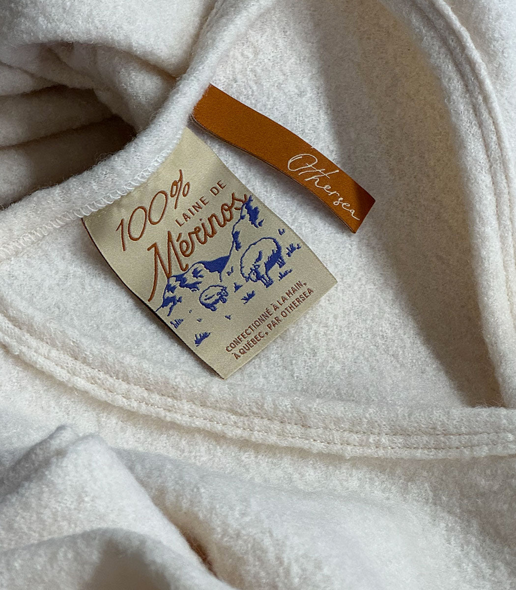 Cardigan cache-coeur en Mérinos | ALBURY - NUAGE