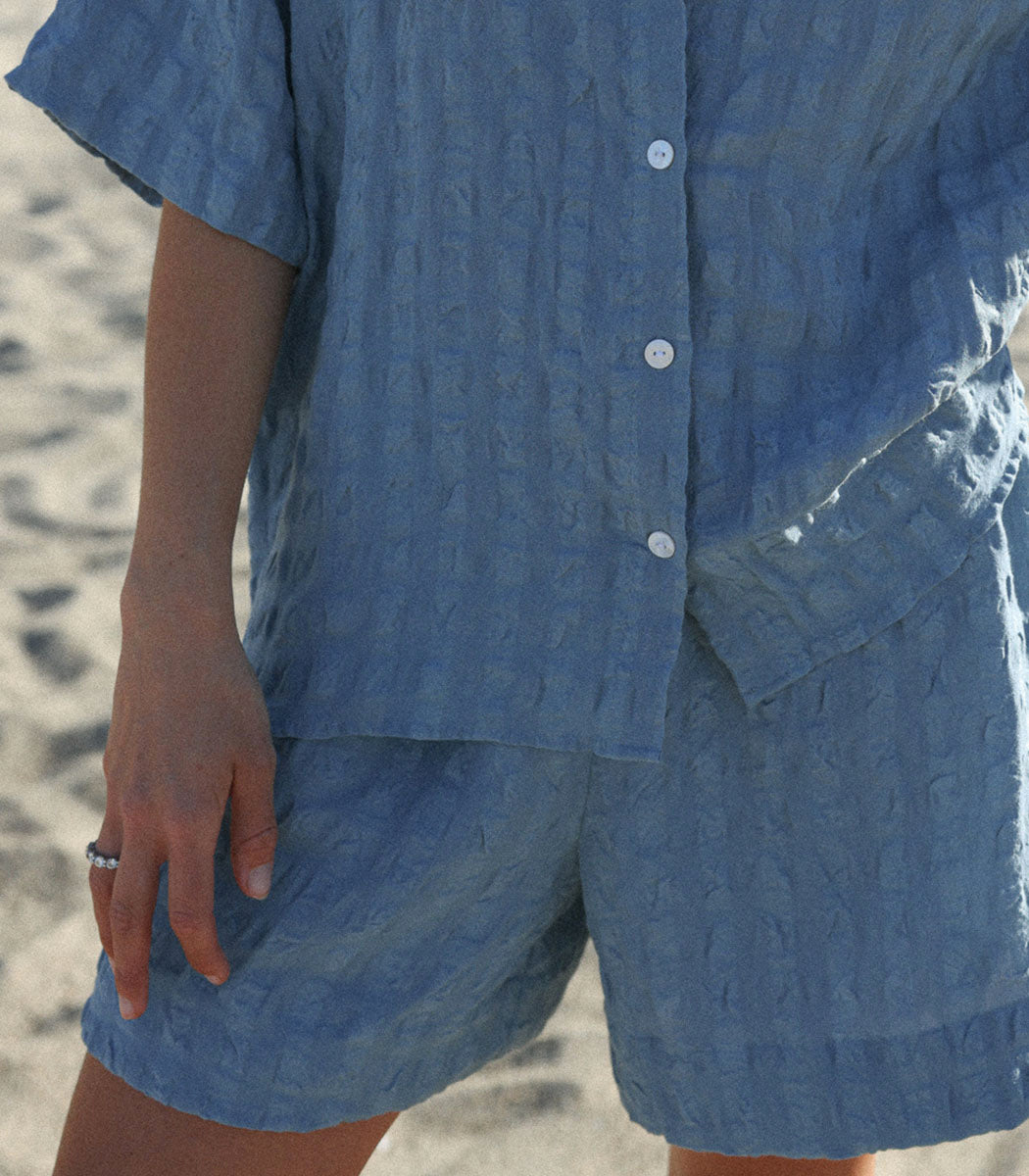 Linen shorts | DÉSIRADE - SEAFOAM