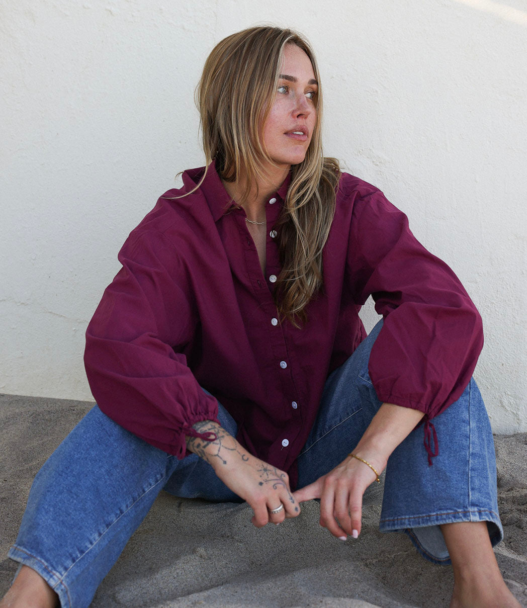 Chemise ample en coton | NAZARÉ - VINO