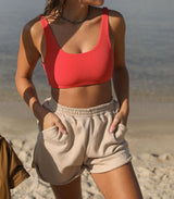 French Terry Shorts “MARBELLA”  - SAND