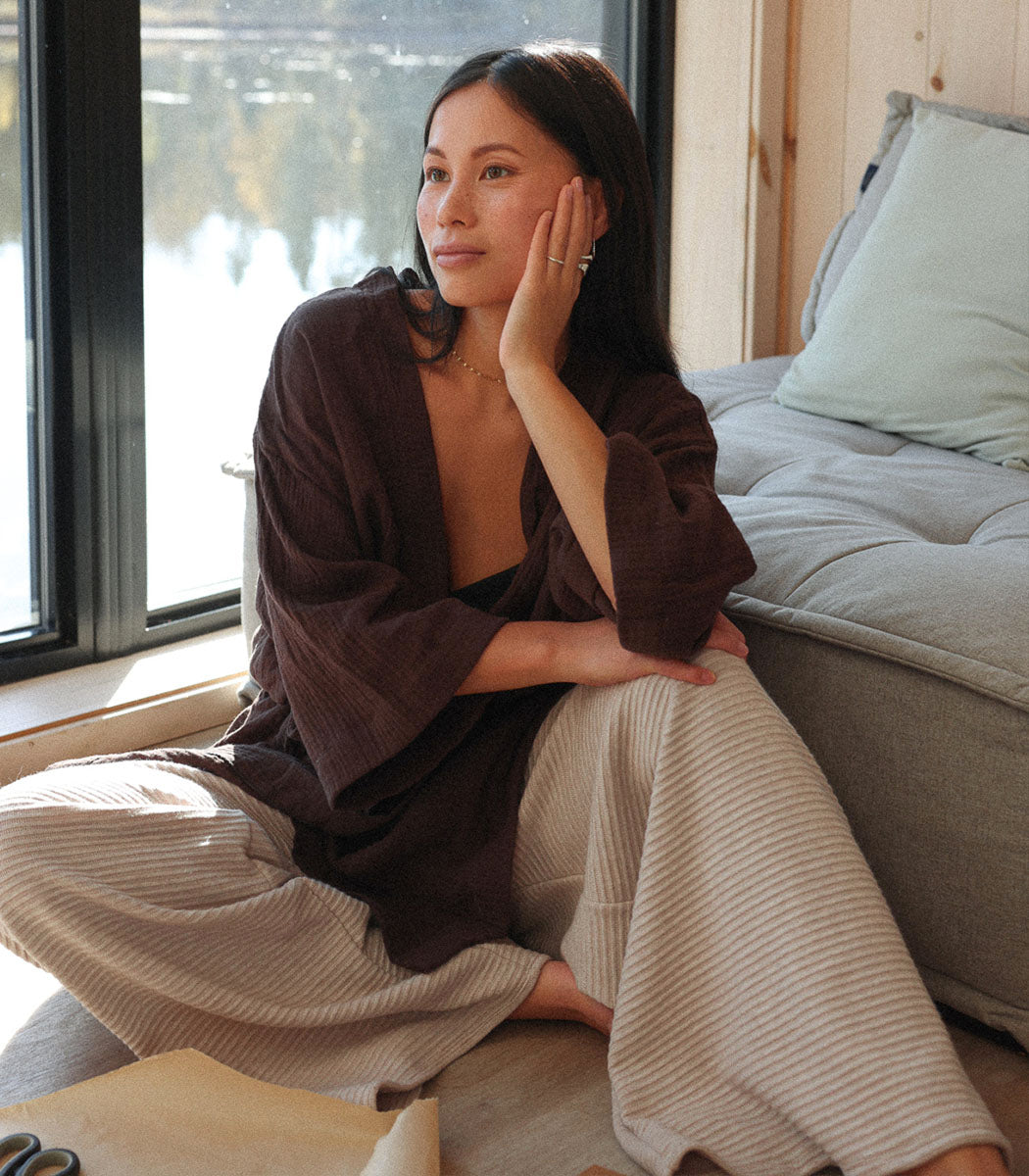 Pantalon ample côtelé | FLOWY - SARDA