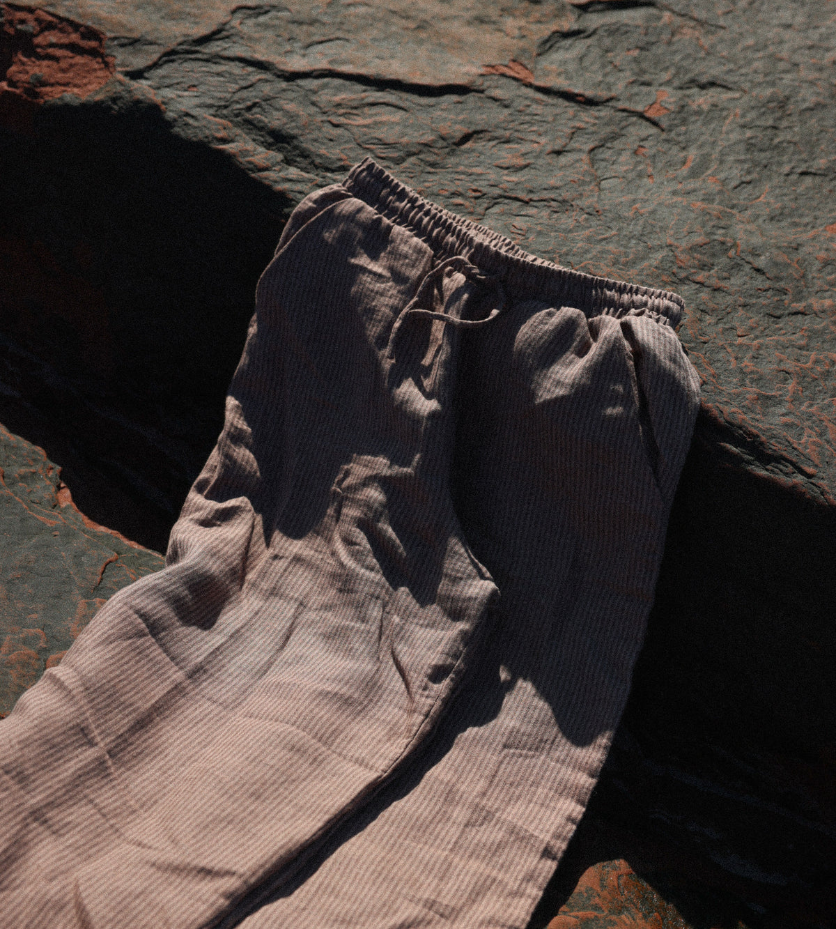 Pantalon en lin et coton  | ANGELI - SAVANE